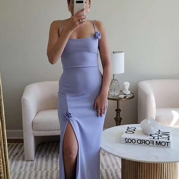 Wayf x Revolve Talena Rose Dress in Purple/Blue - Picture 2 of 2